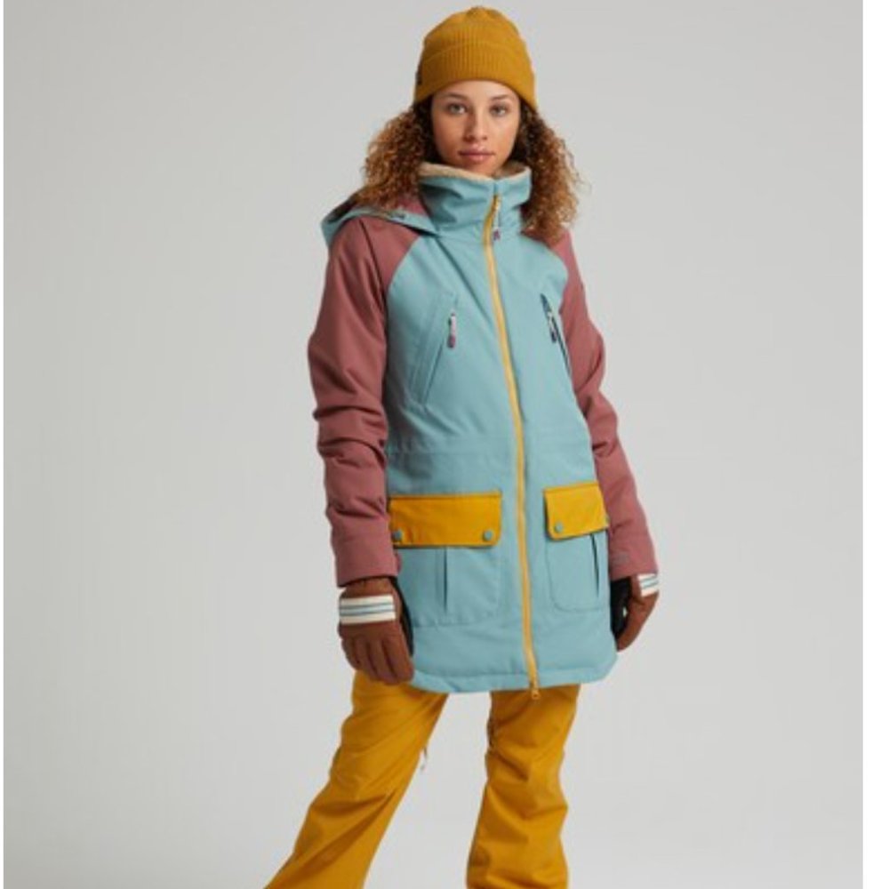 Burton Women's Prowess Insulated Jacket (Trellis / Rose Brown / Harvest Gold)